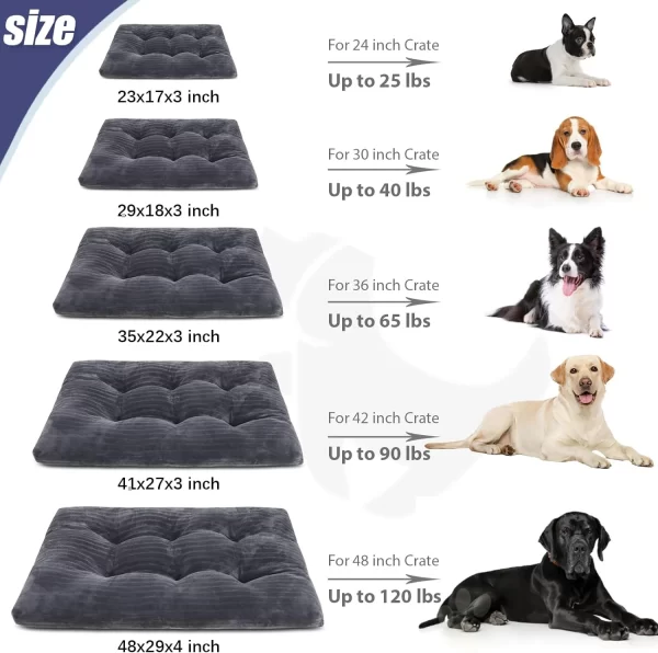 KSIIA Flannel Dog Crate Bed (For USA)