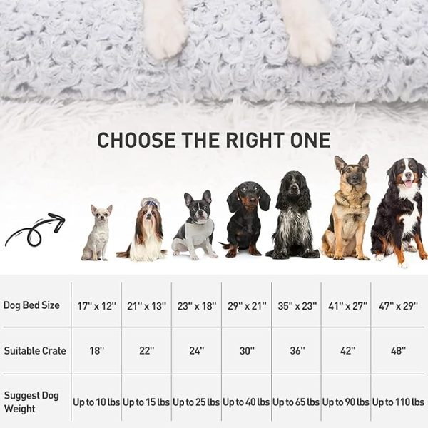 711mBF3qmCL._AC_SX679_ KSIIA Washable Dog Bed Deluxe Plush Dog Crate Beds