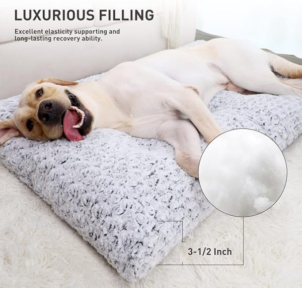 71VbdIa0QUL._AC_SX679_ KSIIA Washable Dog Bed Deluxe Plush Dog Crate Beds