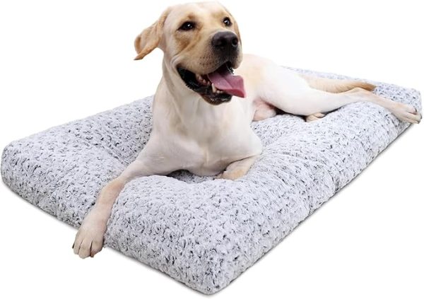 71cgXdW0WqL._AC_SX679_ KSIIA Washable Dog Bed Deluxe Plush Dog Crate Beds