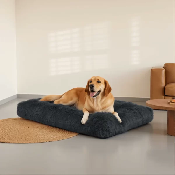 KSIIA Plush Washable Crate Dog Bed （For UK）
