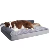 KSIIA Soft Pet Couch Bed for Large Dogs Soft Dog Bed Sofa with Egg Crate Foam