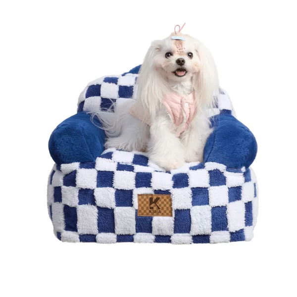 KsiiaPortablePlushSofaBed-GD056-3 Ksiia Portable Dog Sofa Bed for Small Pets