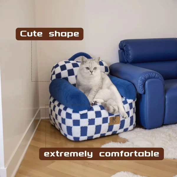 KsiiaPortablePlushSofaBed-GD056-5 Ksiia Portable Dog Sofa Bed for Small Pets