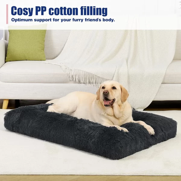 KSIIA Plush Washable Crate Dog Bed （For UK）