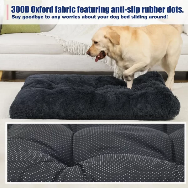 KSIIA Plush Washable Crate Dog Bed （For USA）