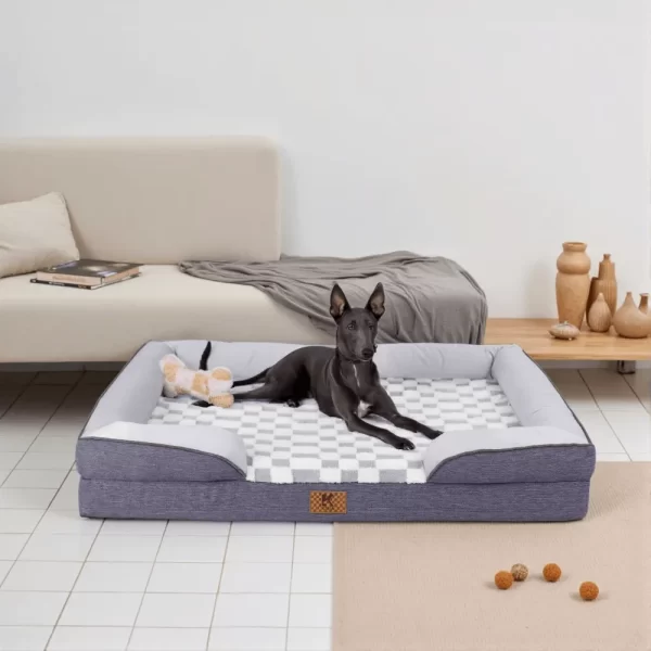 Ksiia Orthopedic Memory Foam Pet Sofa-Bailey