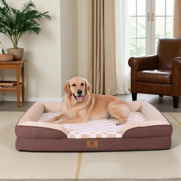 Ksiia Orthopedic Memory Foam Pet Sofa-Bailey