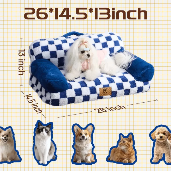 ksiiadogbedGD055-12 Ksiia Portable Dog Sofa Bed for Small Pets-Harley