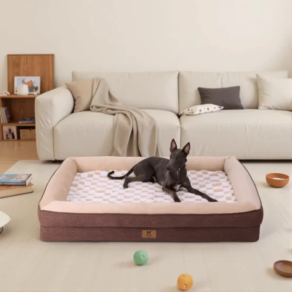 ksiiadogsofabedGD053-beige-4 Ksiia Orthopedic Memory Foam Pet Sofa Bed-Cozy
