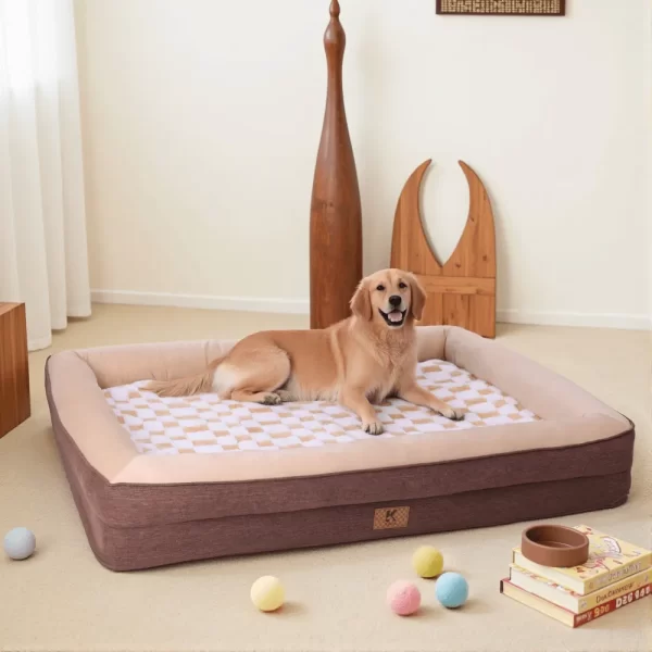 ksiiadogsofabedGD053-beige-5 Ksiia Orthopedic Memory Foam Pet Sofa Bed-Cozy