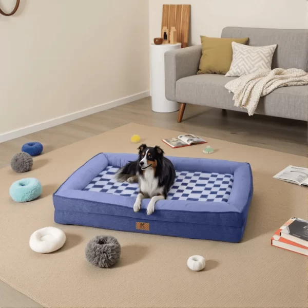 ksiiadogsofabedGD053-blue-3 Ksiia Orthopedic Memory Foam Pet Sofa Bed-Cozy