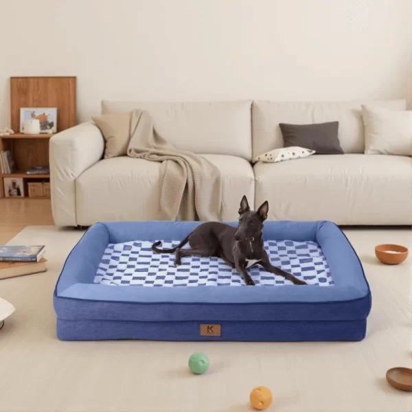 ksiiadogsofabedGD053-blue-4 Ksiia Orthopedic Memory Foam Pet Sofa Bed-Cozy
