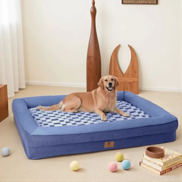 ksiiadogsofabedGD053-blue-5 Ksiia Orthopedic Memory Foam Pet Sofa Bed-Cozy