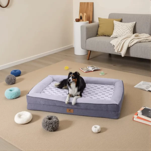 ksiiadogsofabedGD053-grey-3 Ksiia Orthopedic Memory Foam Pet Sofa Bed-Cozy
