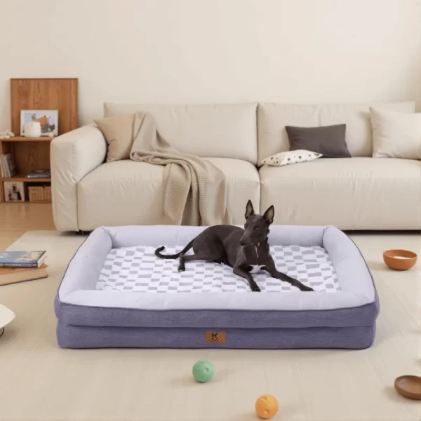 ksiiadogsofabedGD053-grey-4 Ksiia Orthopedic Memory Foam Pet Sofa Bed-Cozy